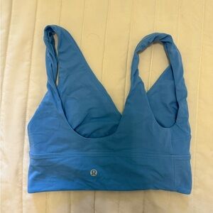 Lululemon Athletica Blue Sports Bra Moisture-Wicking Supportive